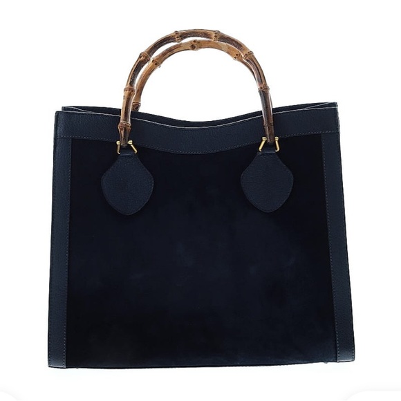 Gucci Handbags - Elegant Black Gucci Dianna Tote Bag with Bamboo Handles